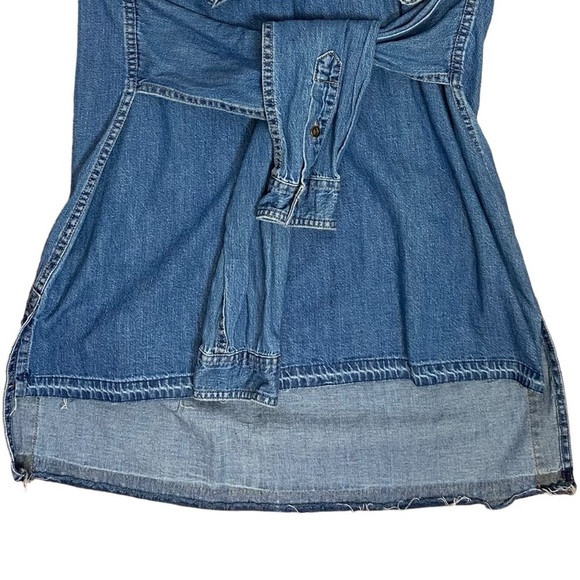 Current Elliott The Twist Denim Button Shirt Dress - Picture 4 of 11